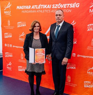 Apró Andrea a Magyar Atlétikai Szövetség Elnökségének kitüntetettje