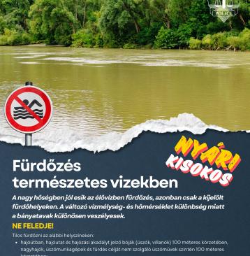 Nyári kisokos-Fürdőzés természetes vizekben