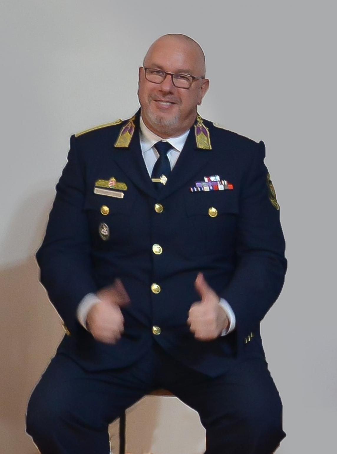 fotó: Sátorljaújhelyi Fegyház és Börtön: Rózsahegyi Tamás bv. ezredes a búcsúztatója alkalmából készült felvételen
