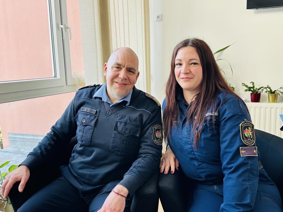 Chemezné Aradi Krisztina és Chemez Róbert, tököli bv-s házaspár - Forrás: Fiatalkorúak Bv. Intézete