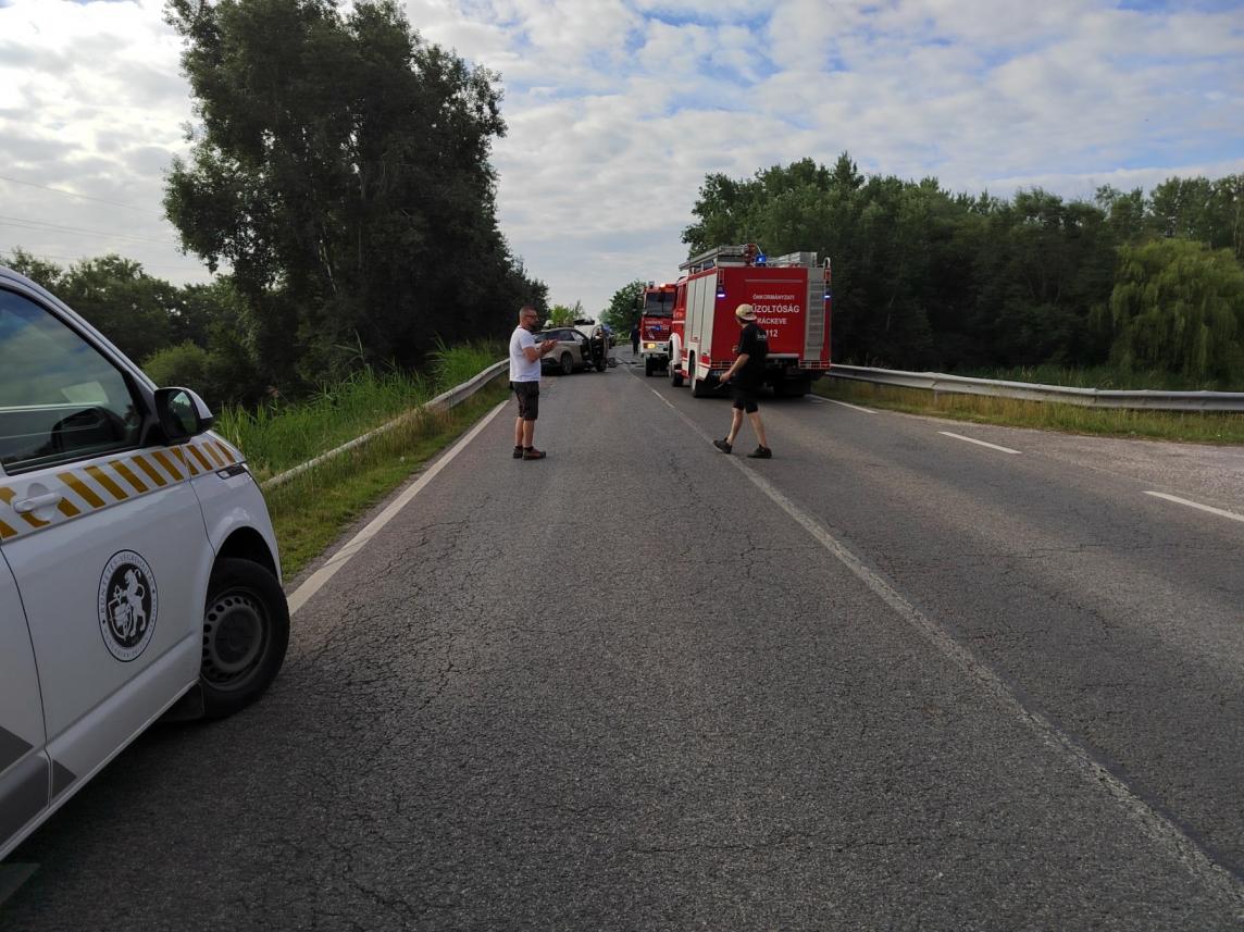 Balesetnél segítettek a tököli kollégák - Fotó: TOBVI