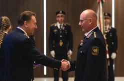 Boros Miklós bv. ftzls. a BVOP ünnepségen