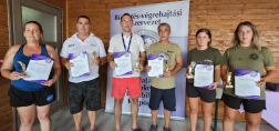Kerényi Ervin bv. ftőrm. (b2) a legnagyobb hal kategória győztese Fotó: BVOTRK