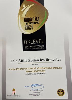 Harmadik helyezést ért el a földharc versenyen a Csillagbörtön őrmestere