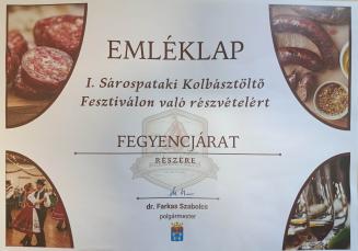 Oklevél (fotó: Mester Gábor)