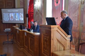 Dr. Bognár Balázs PhD tűzoltó dandártábornok, egyetemi adjunktus, a Katasztrófavédelmi Tudományos Tanács elnöke, a Vas Vármegyei Katasztrófavédelmi Igazgatóság igazgatója Szent Flórián imájával köszöntötte a konferencia hallgatóságát
