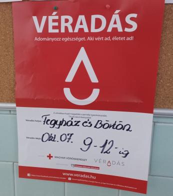 Véradás plakát
