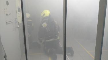Tűzoltók gyakorlatoztak a pécsi börtönben