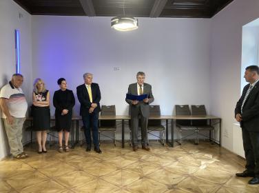 Kovács Vince, a Vas Vármegyei Kereskedelmi és Iparkamara elnöke megköszönte a felújításban közreműködők munkáját