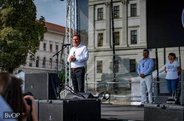Dr. Tóth Tamás bv. altábornagy, országos parancsnok úr köszöntője - Forrás: BvOP