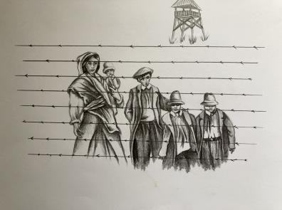 Elítélt grafikája a Csillagbörtönről illusztráció forrás:SZFB archívum