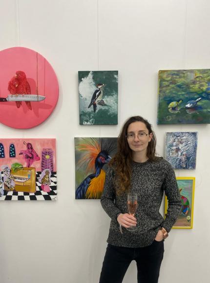 A bécsi City Gallery-ben is lehetősége volt kiállítani festményét