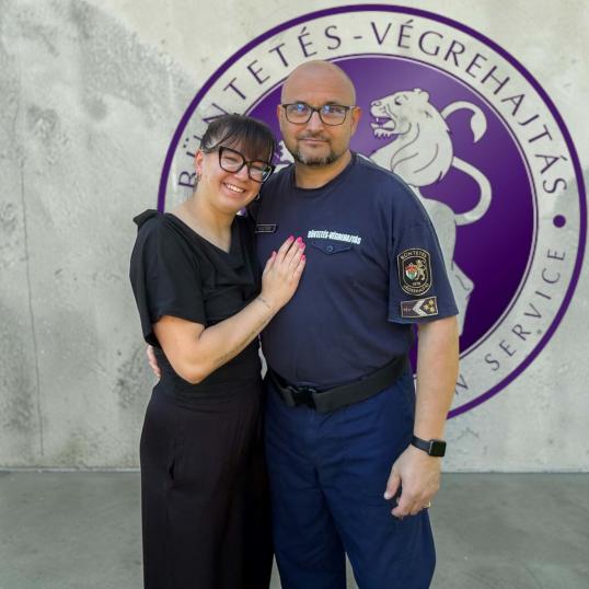 Körmendi István bv. főtörzszászlós és Körmendi Anita Hanna ra.