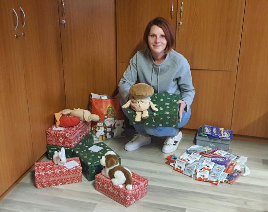 A Sopronkőhidai Fegyház és Börtön munkatársainak adományai Fotó: HES