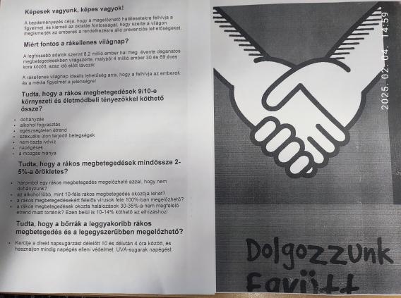 Rákellenes világnapról beszélgettek a fogvatartottak a debreceni börtönben