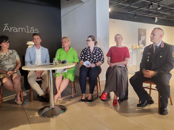 A szombathelyi börtönlátogatás részleteit Teráz Norbert bv. százados, általános parancsnokhelyettes ismertette a sajtótájékoztatón