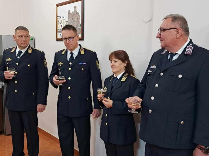 fotó:Sátoraljaújhelyi Fegyház és Börtön - Széll Roland bv. alezredes, intézetparancsnok-helyettes pohárköszöntője