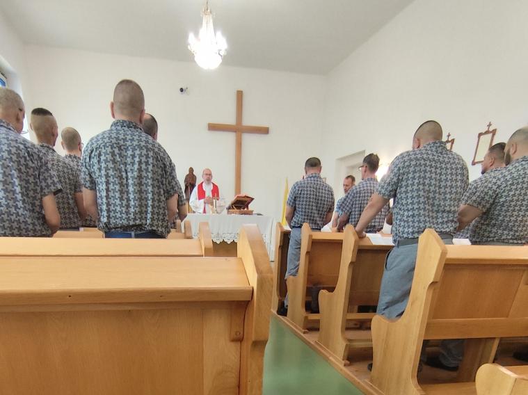 fotó: SFB - a pünkösdvasárnapi szentmise a börtönkápolnában