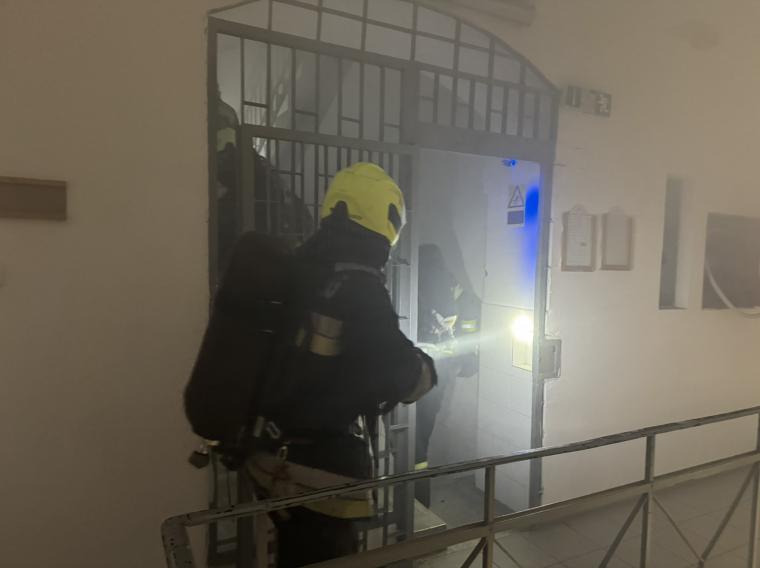 Tűzoltási gyakorlat a Gyűjtőben