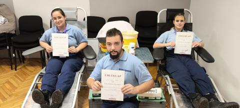 Vérüket adták a hivatásért a duális képzésben résztvevő diákok Forrás: SVBVI