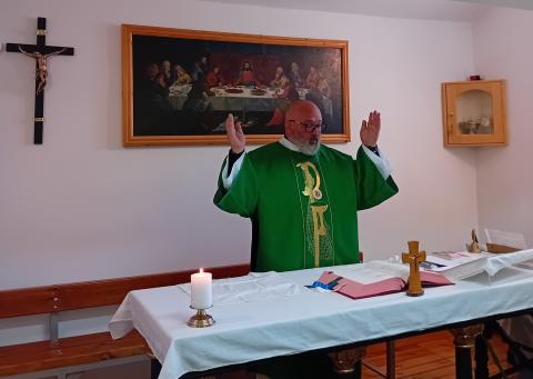 Ráncsik Róbert diakónus börtönlelkész látogatása Sopronkőhidán Fotó: SKFB