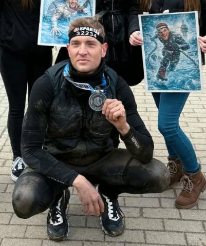 Kollégánk teljesítette a Spartan Race Winter miskolci pályáját