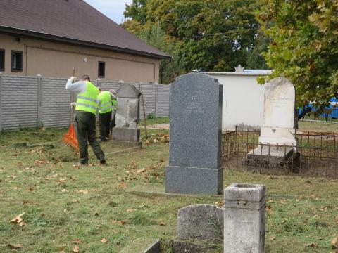 Jóvátételi munka a kápolnásnyéki zsidó temetőben