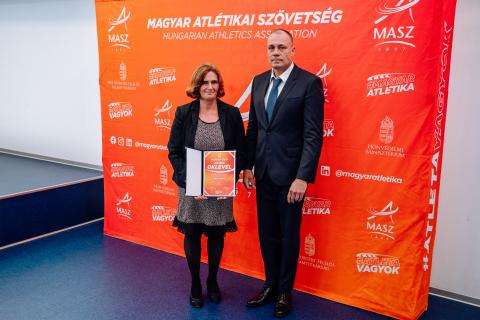 Apró Andrea a Magyar Atlétikai Szövetség Elnökségének kitüntetettje
