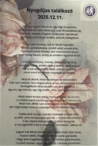 Nyugdíjas találkozó